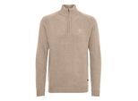 Troyer INDICODE "Troyer IDTorino", Herren, Gr. XXL, beige (irish cream), Obermaterial: 46% Baumwolle CO recyc.. 34% Baumwolle CO. 20% Polyester PES., Pullover Troyer