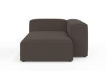 Ottomane OTTO HOME "XL HAILY links/rechts bestellbar, extra tief, Maße B/T/H: 130/160/72cm", braun, B:130cm H:72cm T:160cm, 100% Polyester, Sofas, Ottomane, als Modul oder separat verwendbar, für individuelle Zusammenstellung