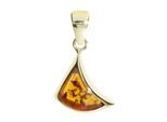 Kettenanhänger OSTSEE-SCHMUCK "- Alea - Gold 333/000 - Bernstein" Gr. 21, gold (gold 333, goldfarben, gelb), Schmuckanhänger, Damen, Gelbgold 333, Kettenanhänger