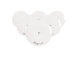 Frühstücksteller VILLEROY & BOCH "Frühstücksteller Lieblingsmensch Statement ø 21,2 cm 6er Set weiß", weiß, Speiseteller