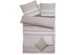 Bettwäsche S.OLIVER "Fenja in Gr. 135x200 oder 155x220 cm", beige, B/L: 135cm x 200cm, 1 Stk., 1 Stk., Renforcé, B/L: 80cm x 80cm, 2 Stk., Renforcé, Obermaterial: 100% Baumwolle, Bettwäsche, Bettwäsche, gestreifte Bettwäsche, mit GRATIS-Zugabe: 2x Kissenhüllen