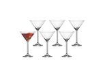 Martiniglas LEONARDO "Martinigläser Daily 130 ml 6er Set transparent", bunt (transparent), Glas, Trinkgefäße