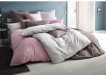 Bettwäsche OTTO HOME "Melli", grau (anthrazit, meliert), B/L: 135cm x 200cm, 1 Stk., 1 Stk., Linon, B/L: 80cm x 40cm, 2, Linon, Obermaterial: 100% Baumwolle, Bettwäsche, Bettwäsche, Bettwäsche aus Baumwolle, Leinen-Look in Melange-Optik