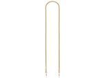 Brillenkette BRUNO BANANI "Schmuck Geschenk - Perfekt zu Brille und Sonnenbrille", gold (gelbgoldfarben), Tragebänder, DamenL:75cm, Aluminium, Messing, Silikon, als Maskenkette tragbar, L:75cm
