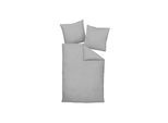 Bettbezug JANINE "Bettwäsche Piano 1er Pack" Gr. S, grau (platin), B:135cm L:200cm, Buntgewebe, Bettbezüge