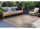 Teppich KAYOOM "Nibru 125", beige (taupe), B:160cm H:5mm L:230cm, Polypropylen, Teppiche, Teppich, Flachgewebe, In- und Outdoor geeignet, schnell trocknend