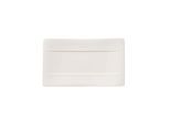 Speiseteller VILLEROY & BOCH "Sushi-Teller Modern Grace 24 x 14 cm weiß", weiß, L:24cm, Speiseteller, Speiseteller