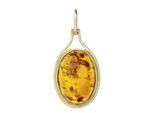 Kettenanhänger OSTSEE-SCHMUCK "- Marga - Gold 333/000 - Bernstein" Gr. 25, gold (gold 333, goldfarben, gelb), Schmuckanhänger, Damen, Gelbgold 333, Kettenanhänger