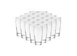 Bierglas VAN WELL "Willi Becher geeicht 0,2 l 24er Set transparent", bunt (transparent), 24 tlg., Glas, Trinkgefäße