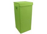 Faltbox VCM "Wäschekorb Wäschebox Stoffbox mit Deckel Dreso L", grün, Aufbewahrungsboxen