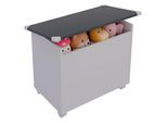 Sitztruhe VCM "Holz Sitztruhe Sitzbank Truhe Kiste Bosula M", grau (weiß, anthrazit), Obermaterial: 100% Holz Wood., Sitzbänke