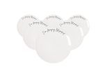 Frühstücksteller VILLEROY & BOCH "Frühstücksteller Amazing not perfect Statement ø 21,2 cm 6er Set weiß", weiß, Speiseteller