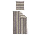 Bettwäsche IRISETTE "Alpaka 8468", grau, B/L: 155cm x 220cm, 1 Stk., 1 Stk., Flanell, B/L: 80cm x 80cm, 2 Stk., Flanell, Obermaterial: 100% Baumwolle, Bettwäsche, Bettwäsche, hochwertig