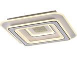 JUST LIGHT Deckenleuchte "TOLAGO", weiß, 1, Ø 0cm H: 8cm, 1 Stk., Leuchten, LED, Fernbedienung, Infrarot inkl., Deckenleuchte