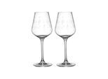 Weißweinglas VILLEROY & BOCH "Weißweingläser Toy's Delight 380 ml 2er Set transparent", bunt (transparent), Kristallglas, Trinkgefäße, Weißweinglas