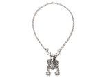 Collier ALLGÄU REBELL "Liesel", Damen, Gr. onesize, Metall, silber, Basic, Halsketten Collier, mit Edelweiß