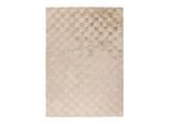Teppich KAYOOM "Botany 625", beige, B:80cm H:18mm L:150cm, Polyester, Teppiche, Teppich, weicher kuscheliger Kurzflor, Fellhaptik, alle Räume, viele Farben