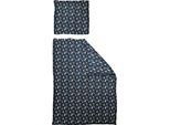 Kinderbettwäsche ADAM "Space", blau (dunkelblau), B/L: 135cm x 200cm, 1 Stk., 1 Stk., Renforcé, B/L: 80cm x 80cm, 2 Stk., Renforcé, Obermaterial: 100% Baumwolle, Bettwäsche, GOTS zertifiziert - aus Bio-Baumwolle