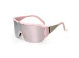 Sportbrille YEAZ "Sport-Sonnenbrille Black/Silver SUNVIBE", Damen, rosa (rosa, rosa), Sonnenbrillen