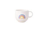 Becher VILLEROY & BOCH "Henkelbecher Be Happy With Love 290 ml bunt", bunt, Porzellan, Trinkgefäße, Becher