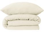 Bettwäsche SCHIESSER "Molly aus supersofter Musselin-Qualität in gedeckten Farben", weiß (sanftes weiß), B/L: 135cm x 200cm, 1 Stk., 1 Stk., Musselin, B/L: 80cm x 80cm, 2 Stk., Musselin, Obermaterial: 100% Baumwolle, Bettwäsche, Bettwäsche, Made in Green