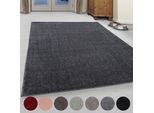 Teppich AYYILDIZ TEPPICHE "ATA", grau, B:160cm H:10mm L:230cm, Kunstfaser, Teppiche, Teppich, Kurzflor, uni, große Farbauswahl, robust, auch als Läufer und in rund