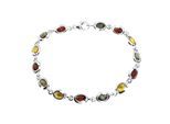Armband OSTSEE-SCHMUCK "- Tabea - Silber 925/000 - Bernstein" Gr. 19, silber (silber 925, silberfarben, weiß), Armbänder, Damen, Silber 925 (Sterlingsilber), Armband