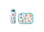 Lunchbox MEPAL "Lunchset Campus 400 ml + 700 ml 2er Set", bunt (animal friends), Lebensmittelaufbewahrungsbehälter, Lunchbox