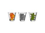 Kinderbecher LEONARDO "Kinderbecher Bambini 215 ml 3er Set bunt", bunt, 3 tlg., Glas, Trinkgefäße, Kinderbecher