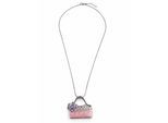 Lange Kette "Borsa", Damen, Gr. onesize, Metall, rosa, COLLEZIONE ALESSANDRO, Basic, Halsketten, mit Anhänger in Handtaschenform