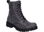 Stiefel JOSEF SEIBEL "Marta 16, asphalt-viola", Damen, Gr. 40, grau (asphalt, viola), Obermaterial: 100% Rindsleder Leather cow., Schuhe Stiefel