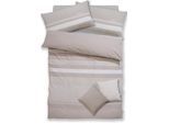 Bettwäsche S.OLIVER "Fenja in Gr. 135x200 oder 155x220 cm", beige, B/L: 135cm x 200cm, 1 Stk., 1 Stk., Renforcé, B/L: 80cm x 40cm, 2 Stk., Renforcé, Obermaterial: 100% Baumwolle, Bettwäsche, Bettwäsche, gestreifte Bettwäsche, mit GRATIS-Zugabe: 2x Kissenhüllen
