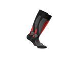 Kniestrümpfe ROHNER SOCKS "Socken Basic Ski 2er Pack", Damen, Gr. 35-38, grau (anthrazit), Obermaterial: 40% Wolle mw. 25% Polyacryl PAN. 24% Polypropylen PP. 8% Polyamid PA. 3% Elasthan EL., Socken Kniestrümpfe