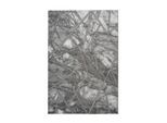 Teppich KAYOOM "Mineral 225", grau (silber), B:120cm H:12mm L:170cm, Polypropylen, Teppiche, Teppich, Kurzflor, Hoch Tief Struktur, Wohnzimmer