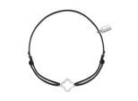Armband AILORIA "Armband schwarz/silber LISE", silber, Armbänder, Damen, Armband