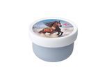 Lunchbox MEPAL "Fruchtbox mit Gabel Campus 300 ml", bunt (wild horse), Lebensmittelaufbewahrungsbehälter, Lunchbox