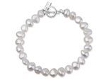 Armband AILORIA "Armband Silber/weiße Perle MENOA", weiß, Armbänder, Damen, Armband