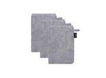 Waschhandschuh JOOP "Waschlappen Doubleface 3er Pack" Gr. S, grau (hellgrau), B:16cm, Obermaterial: 100% Baumwolle CO., Handtücher