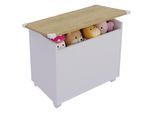 Sitztruhe VCM "Holz Sitztruhe Sitzbank Truhe Kiste Bosula M", braun (weiß, honig, eiche), Obermaterial: 100% Holz Wood., Sitzbänke