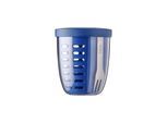 Lunchbox MEPAL "Fruitpot Ellipse 600 ml", blau (vivid blau), Lebensmittelaufbewahrungsbehälter, Lunchbox