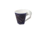 Tasse VILLEROY & BOCH "Tasse Zwilling NewWave Stars 300 ml weiß-blau", bunt (weiß, blau), Porzellan, Trinkgefäße, Tasse