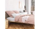 Bettwäsche WOLKENFELD "Wolkenfeld Sommer Bettwäsche Mako-Satin Baumwolle", rosa, B/L: 200cm x 200cm, 1 Stk., 2 Stk., Mako-Satin, B/L: 80cm x 80cm & 80cm x 80cm, 3 Stk., Mako-Satin, Obermaterial: 100% Baumwolle, Bettwäsche, Bettwäsche, 135x200 cm, 155x220 & Übergrößen I inkl. Kissenbezüge 80x80