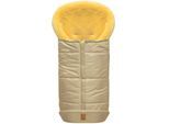Heitmann Felle "Eisbärchen - Lammfell Winterfußsack - Premium Qualität" mit echtem Lammfell, für Kinderwagen & Buggy, 6 Gurtschlitze, waschbar