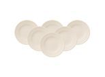Brotteller VILLEROY & BOCH "Brotteller For Me ø 16 cm 6er Set weiß", weiß, Speiseteller