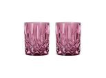 Whiskyglas NACHTMANN "Whiskybecher Noblesse Vintage 295 ml 2er Set", lila (berry), 2 tlg., Glas, Trinkgefäße, Whiskyglas