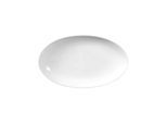 Servierplatte SELTMANN WEIDEN "Servierplatte Rondo/Liane 24 x 14,5 cm weiß", weiß, Porzellan, Servierplatten, Servierplatte