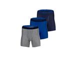 Boxershorts UNDER ARMOUR "Boxershort UA PERFORMANCE TECH - SOLID 6 IN 3PK 3er Pack", Herren, Gr. 5XL, bunt (blau, grau), Obermaterial: 90% Polyester Pol. recyc.. 10% Elasthan EL., Unterhosen