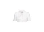 Dirndlbluse NÜBLER "Dirndlbluse kurzarm Babis", Damen, Gr. 34, weiß, Obermaterial: 65% Polyester PES. 35% Baumwolle CO., Blusen Dirndlbluse