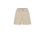 Chinoshorts OXMO "Chinoshorts OXChai", Damen, Gr. 40, N-Gr, beige (cement), Obermaterial: 98% Baumwolle CO. 2% Elasthan EL., Hosen Chinoshorts