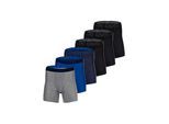 Boxershorts UNDER ARMOUR "Boxershort UA PERFORMANCE TECH - SOLID 6 IN 6PK 6er Pack", Herren, Gr. 5XL, bunt (schwarz, blau, grau), Obermaterial: 90% Polyester Pol. recyc.. 10% Elasthan EL., Unterhosen